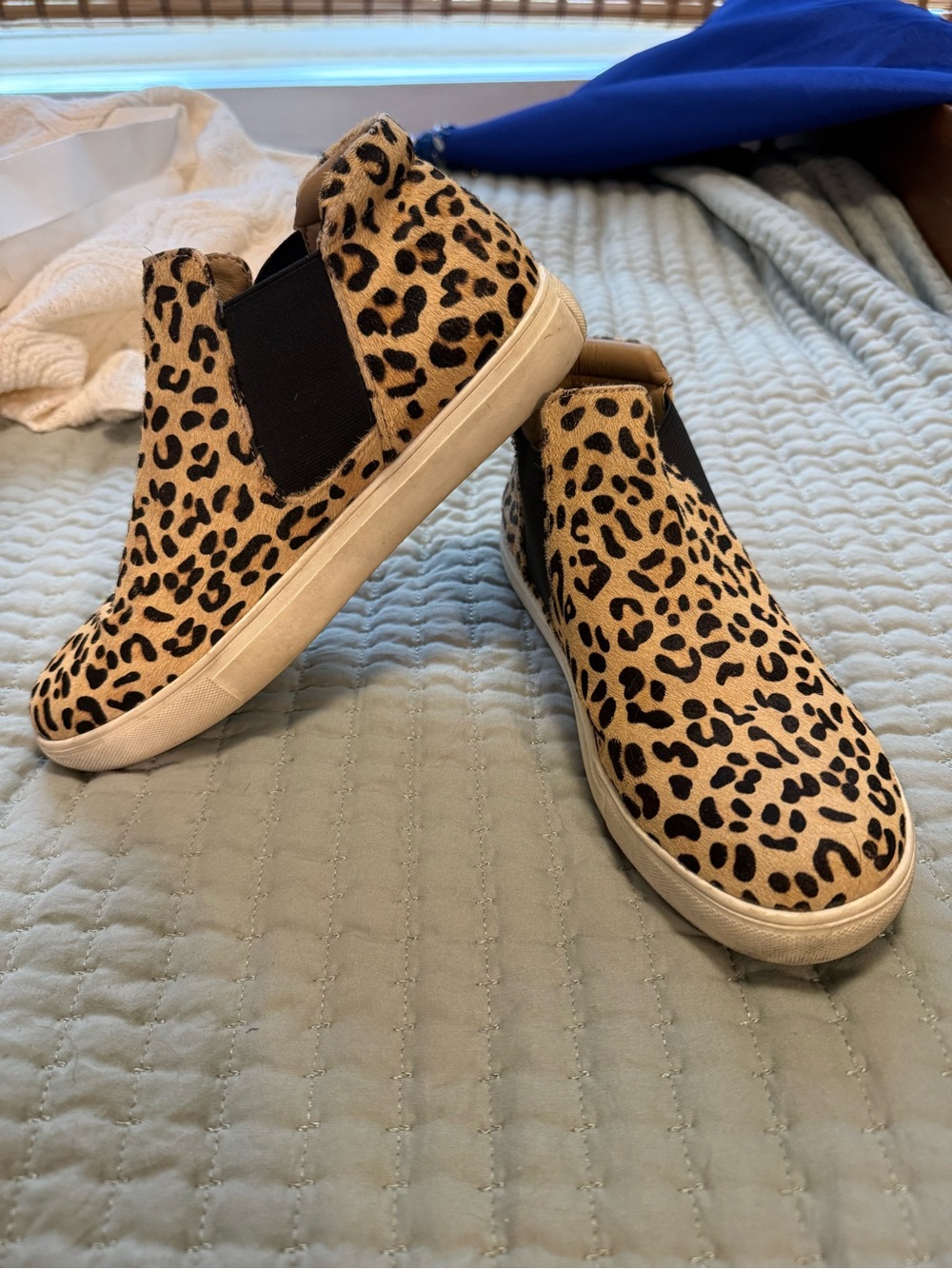 Coconuts by Matisse Kids Leopard Print Slip-On Sneakers - Tan/Black